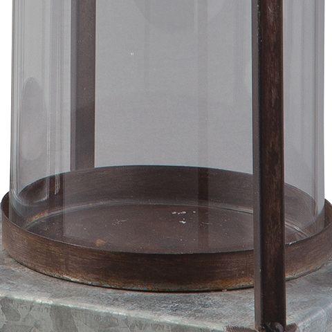 Diedrick - Lantern Set (Set of 2) - Gray / Black