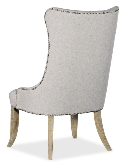 Castella - Tufted Dining Chair - Beige / Light Brown