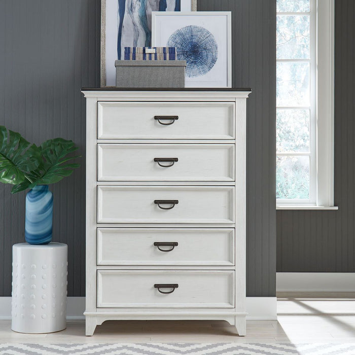 Liberty Furniture Allyson Park 5 Drawer Chest in White