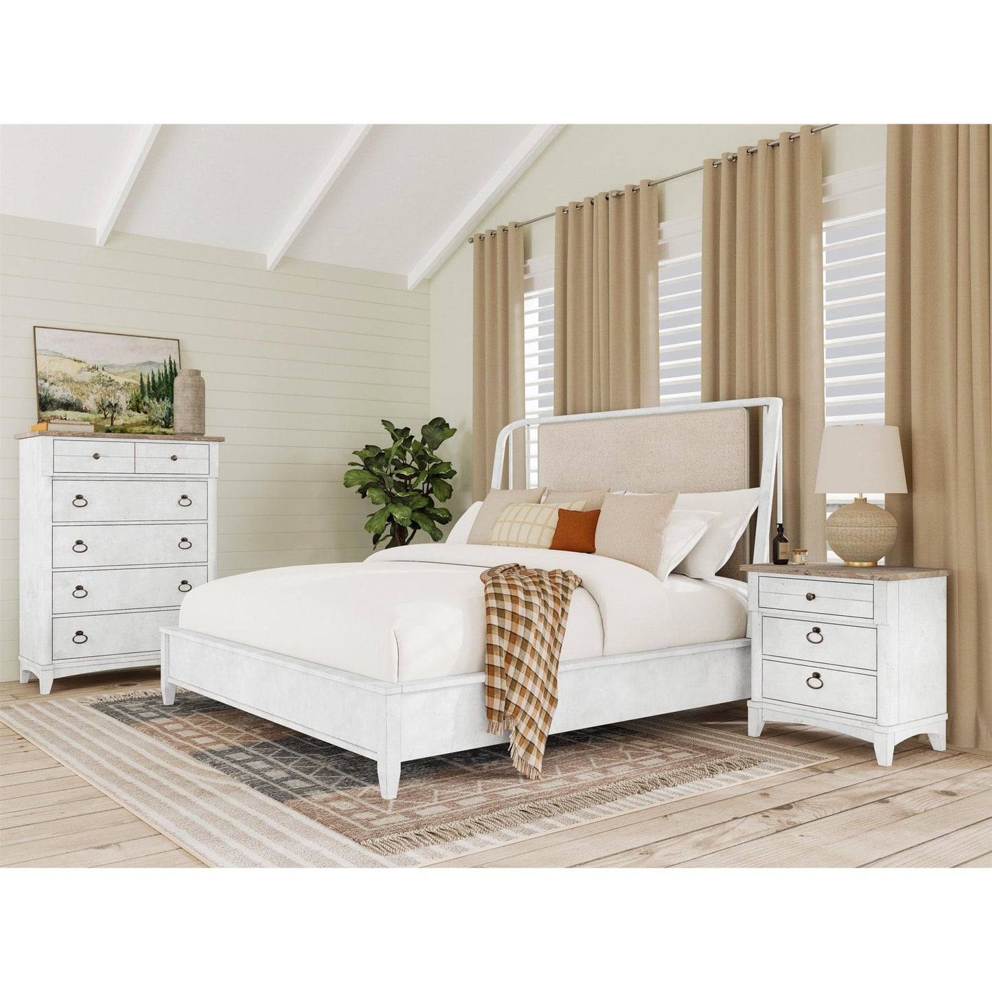 Maddox - 3 Drawer Nightstand - White