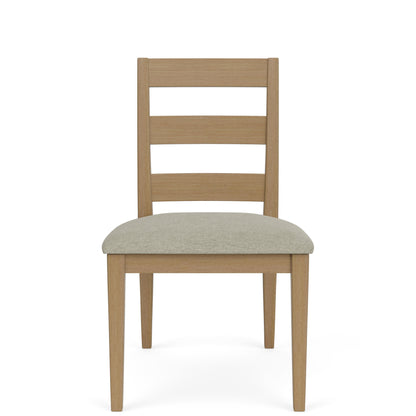 Davie - Side Chair With Upholstered Seat (Set of 2) - Light Brown
