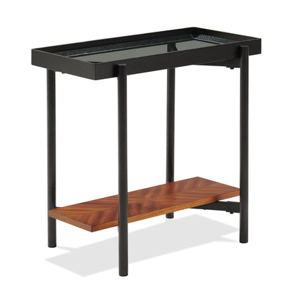 Lennox - Rectangular Chairside Table - Rosewood