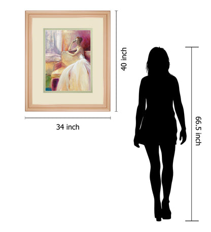 Getting Ready IIl By Sutton - Framed Print Wall Art - Purple