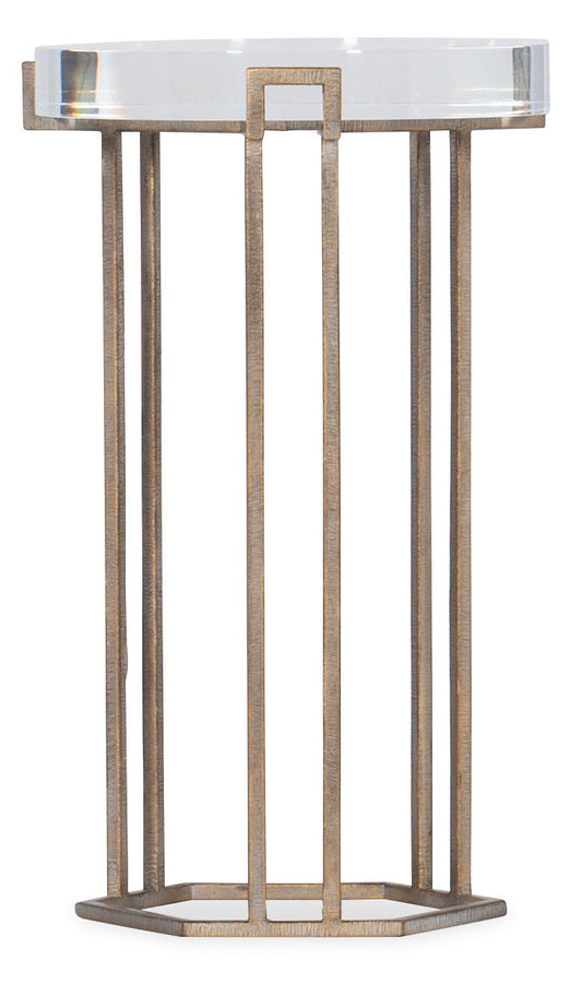Melange - Grove Round End Table - Dark Brown
