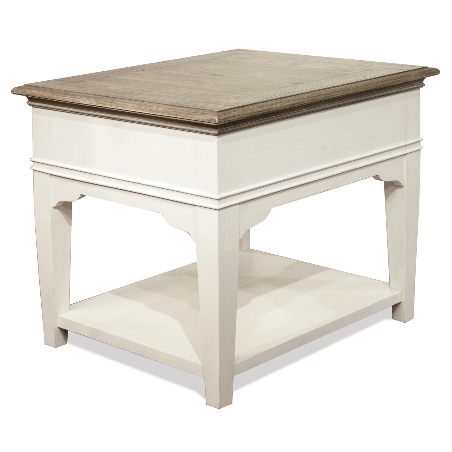 Myra - Leg End Table - Natural / Paperwhite