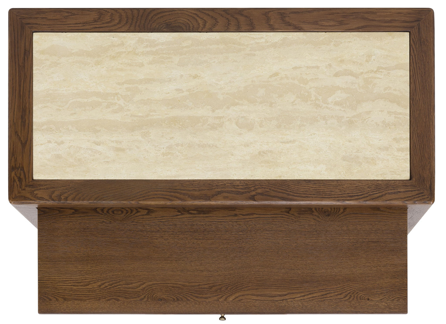 Driftwood - One-Drawer Nightstand With Stone