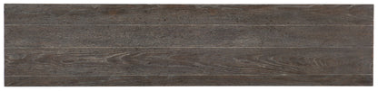 Melange - Swaley 4-Door Credenza - Dark Gray / Gold