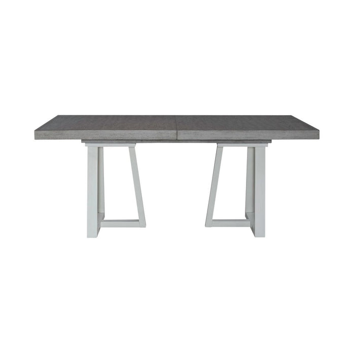 Liberty Furniture Palmetto Heights Double Pedestal Table in Two-Tone