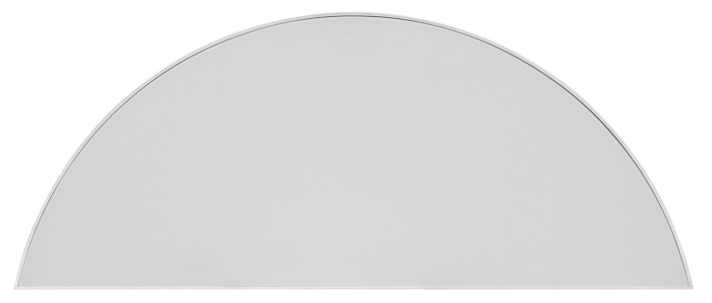 Melange - On The Bright Side Demilune Console - White