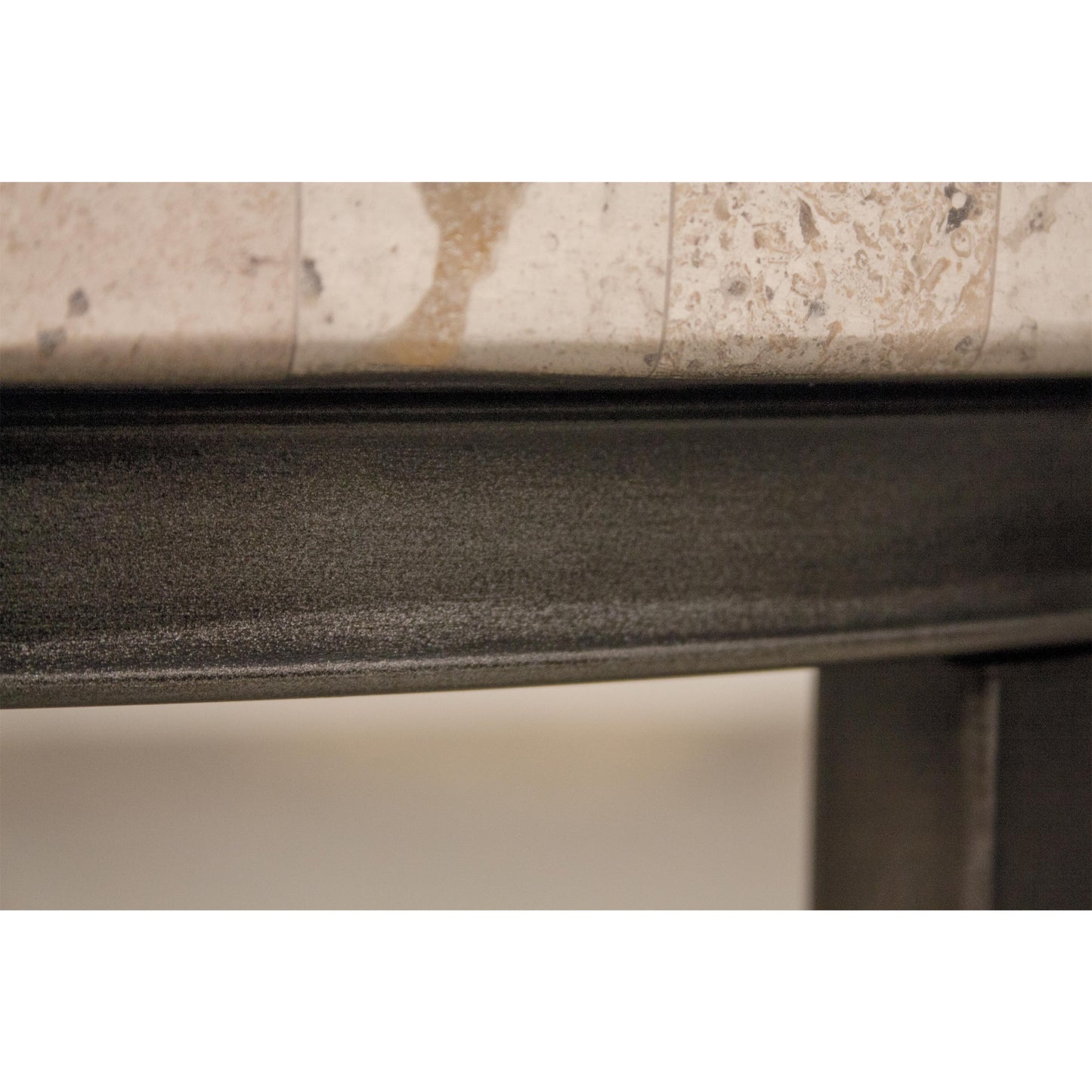 Capri - Round End Table - Alabaster Travertine