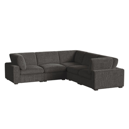 Esprit - 5 Piece Modular Set - Grand Cord Charcoal
