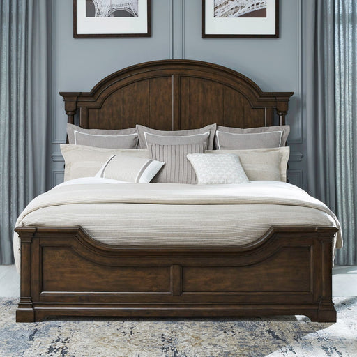 Liberty Furniture Arden Road King Arched Poster in Satin Cherry image