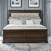 Liberty Furniture Arden Road Queen Upholstered Sleigh Bed in Satin Cherry image
