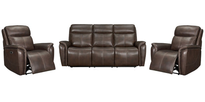 Cascade - Power Reclining Sofa & 2 Recliners - Auburn