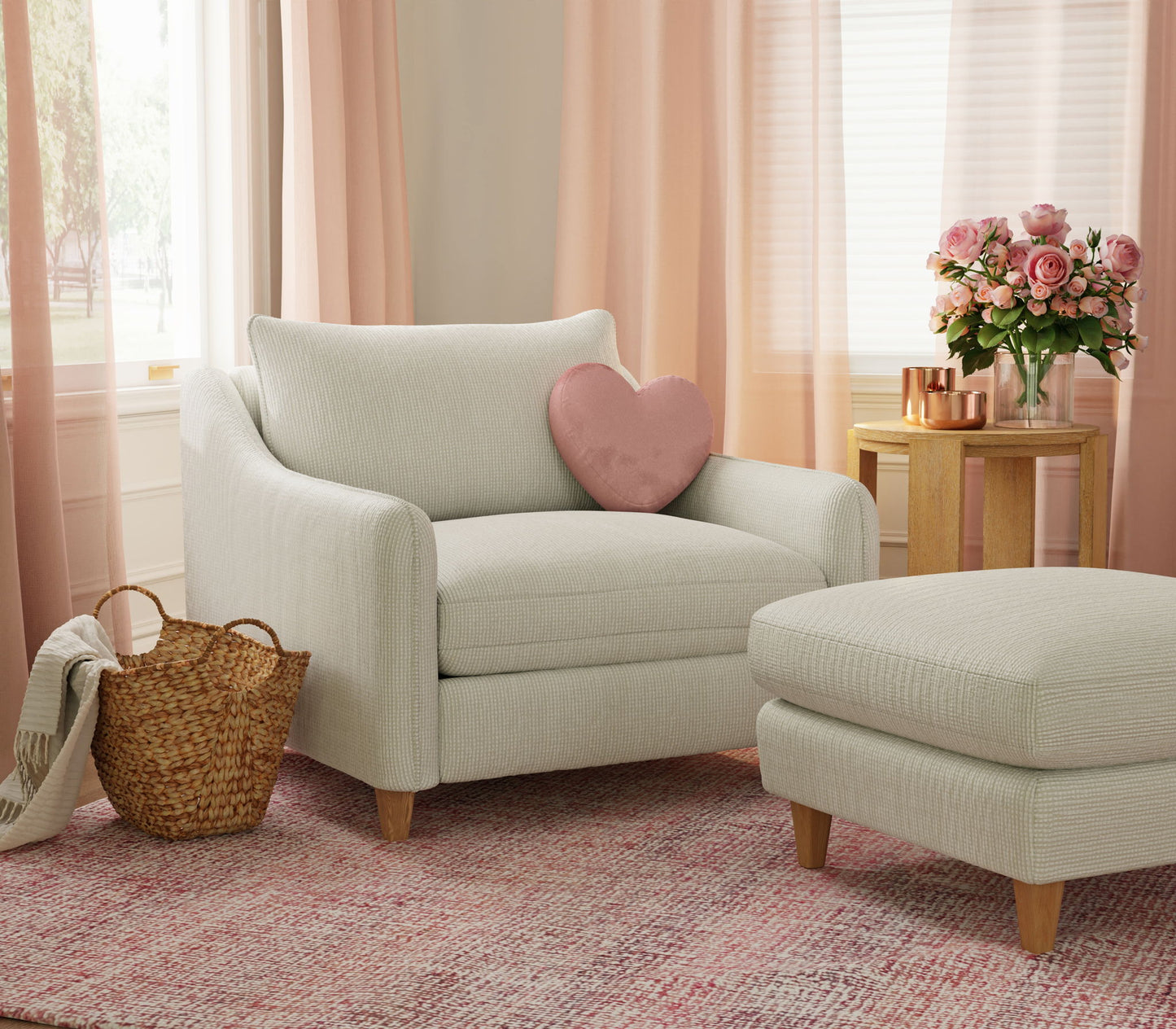 Vogue - Ottoman - Farlo Chalk