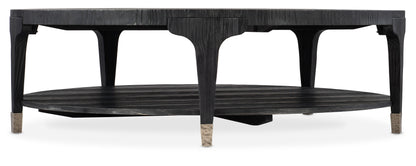 Chapman - Shou Sugi Ban Round Cocktail Table