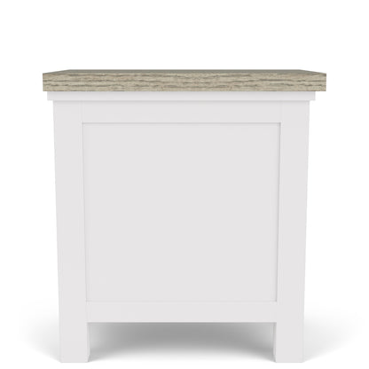 Cora - Chairside Table - Cloud / Fog