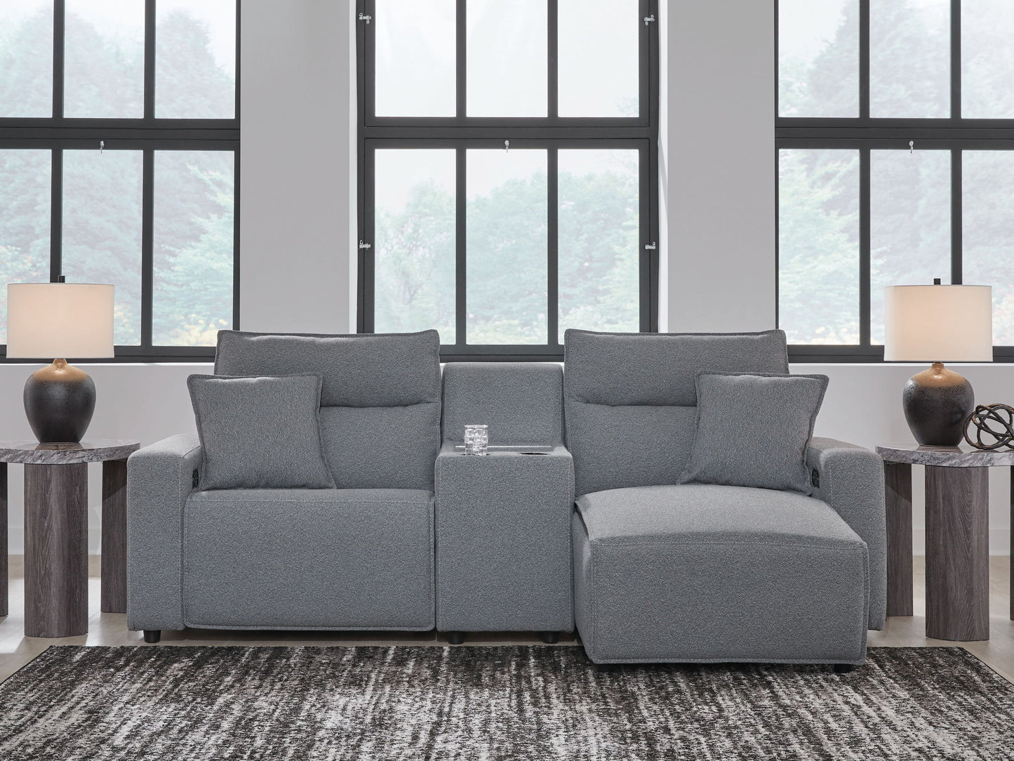 Modmax II - Reclining Sectional - Salt And Pepper