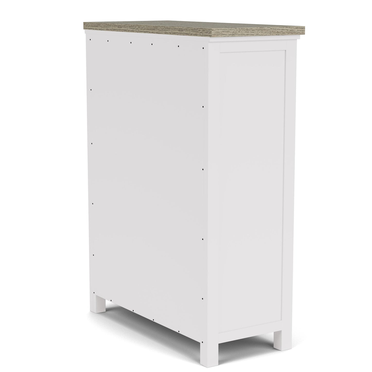 Cora - Five Drawer Chest - White
