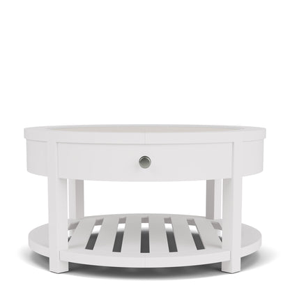 Rosalie - Round Cocktail Table - White