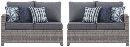 Salem - Gray - Raf / Laf Loveseat W/Cush (Set of 2)