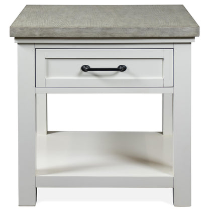 Cora - End Table - Cloud / Fog
