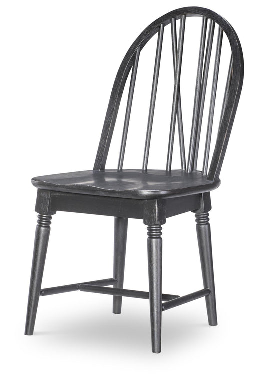 Vintage Market - Windsor Side Chair V Shape - Kettle Black