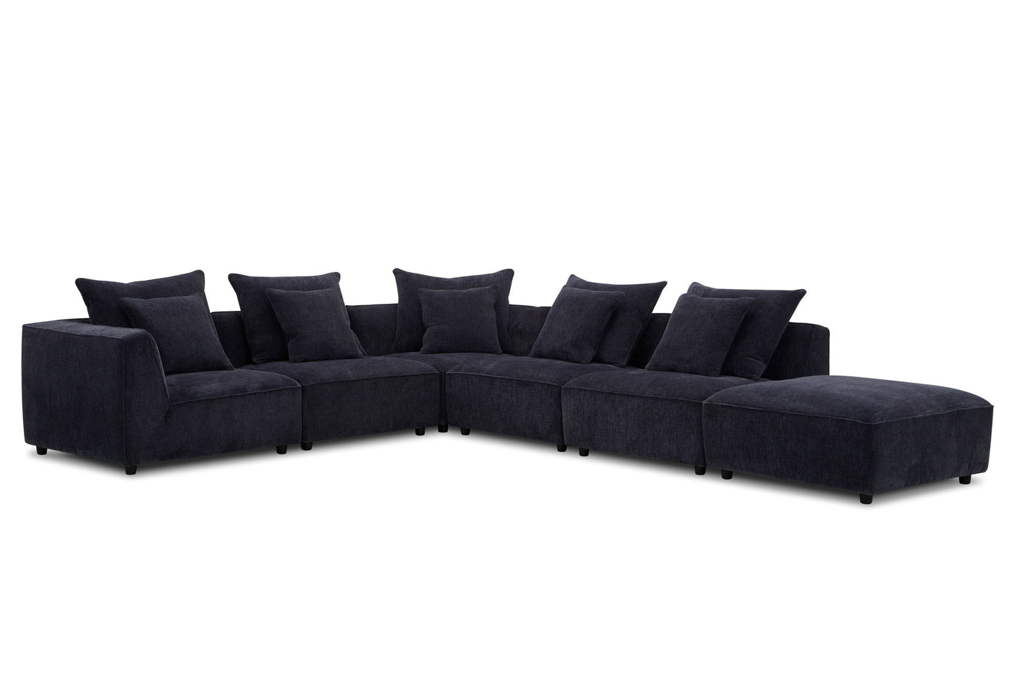 Recess - Ottoman With Casters - Reptile Blue
