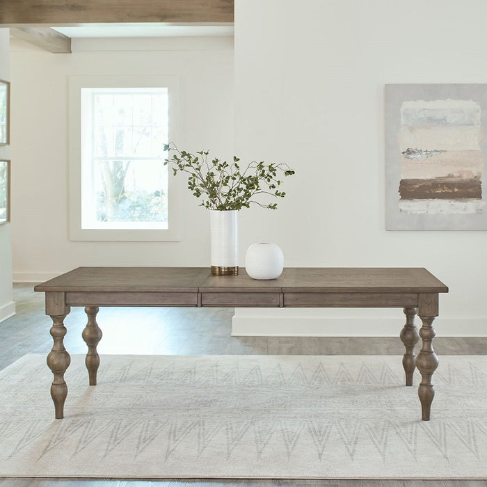 Liberty Furniture Americana Farmhouse Rectangular Leg Table in Dusty Taupe
