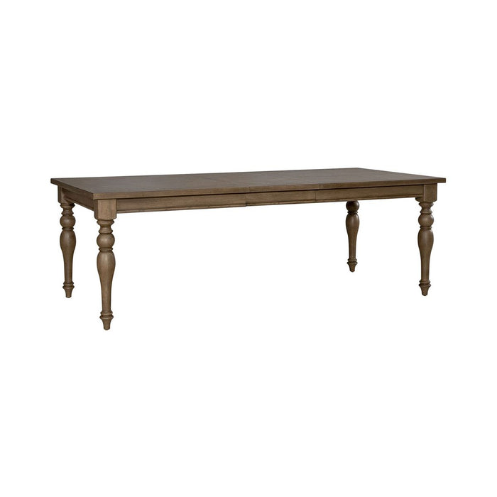 Liberty Furniture Americana Farmhouse Rectangular Leg Table in Dusty Taupe & Black