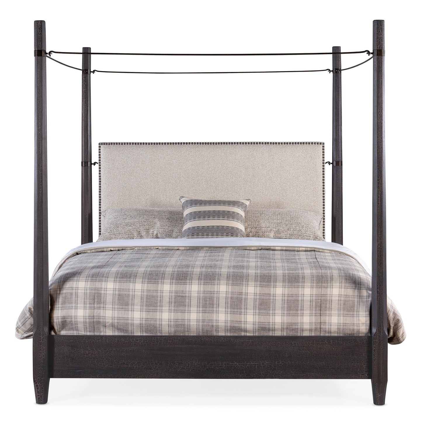 Big Sky - King Poster Bed With Canopy - Black
