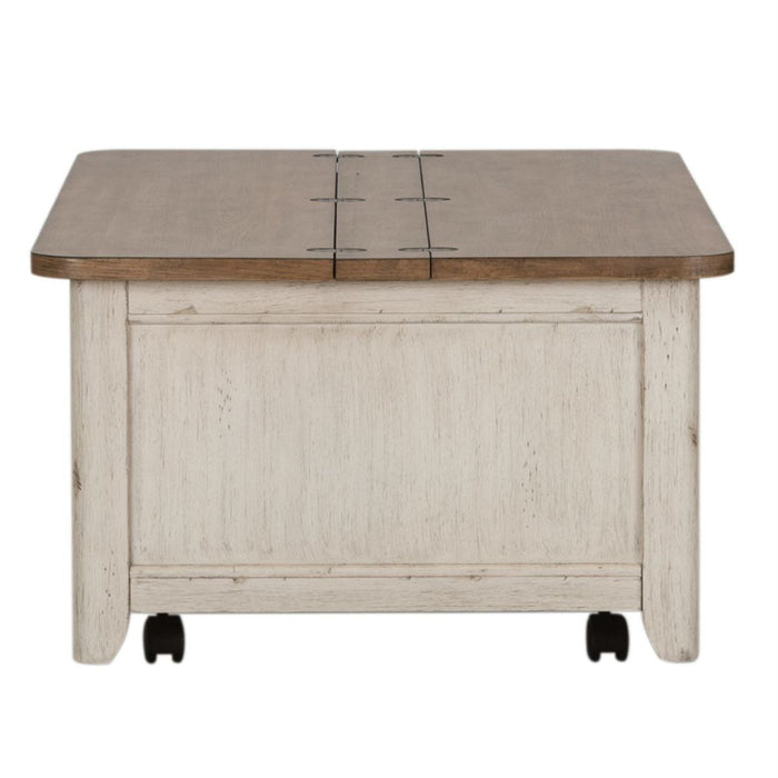 Liberty Farmhouse Reimagined Storage Trunk in Antique White