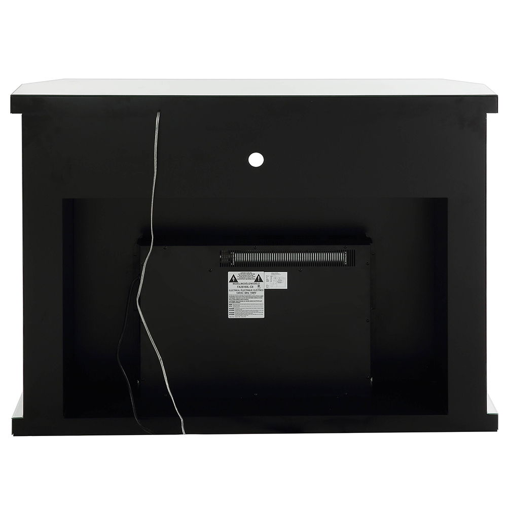 Noralie - 51" Fireplace With LED - Mirrored & Faux Diamonds