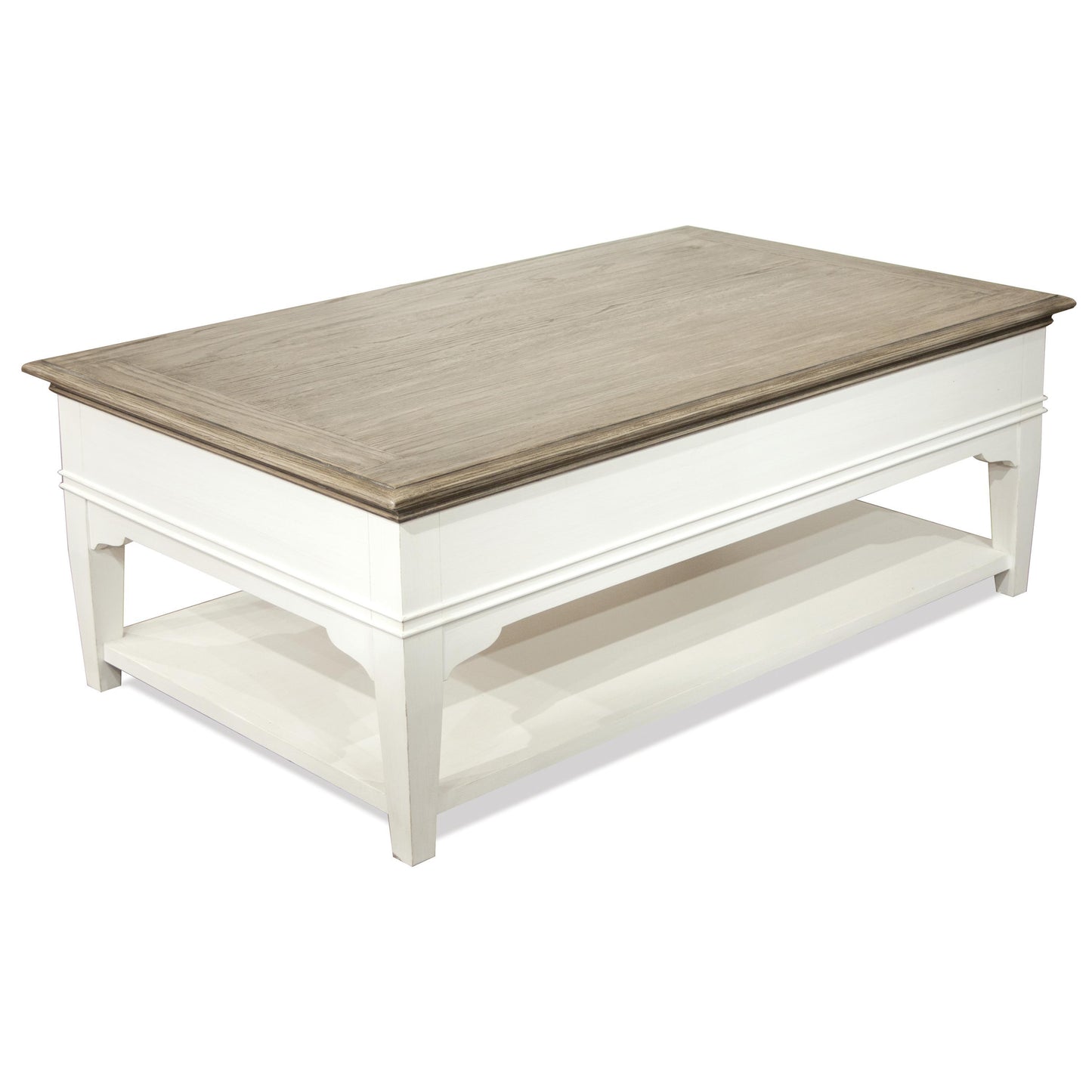 Myra - Leg Cocktail Table - Natural / Paperwhite