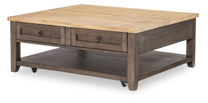 XXX's And OOO's - Cocktail Table - Amber And Cocoa
