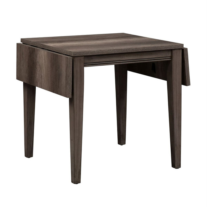 Liberty Furniture Tanners Creek Drop Leaf Table in Greystone