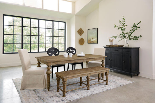 Sonora - Dining Bench - Snowy Desert