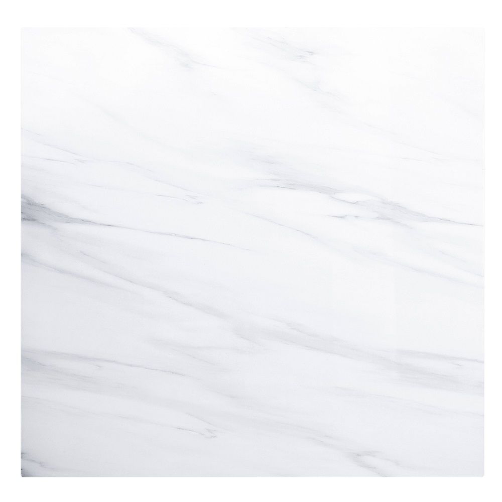 Yabeina - Square Dining Table - Marble Top Top & Gray Oak