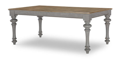 Kingston - Leg Table - Sandalwood Brown / Tweed Gray