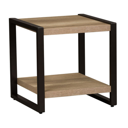 Sun Valley - 3 Piece Table Set With Faux Metal - Light Brown