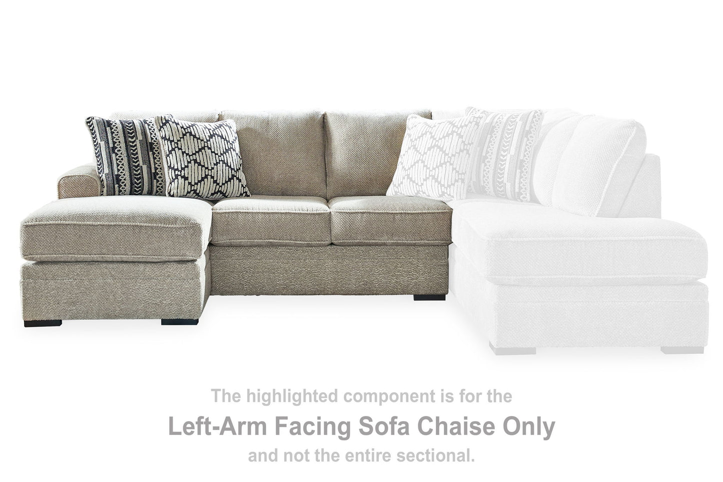 Calnita - Laf Sofa Chaise - Sisal