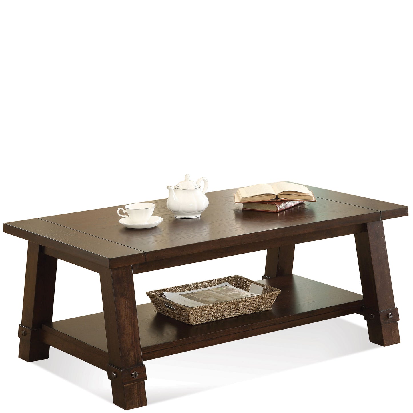 Windridge - Angled Leg Coffee Table - Sagamore Burnished Ash