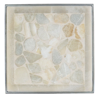 Melange - Marin Drink Table - Pearl Silver