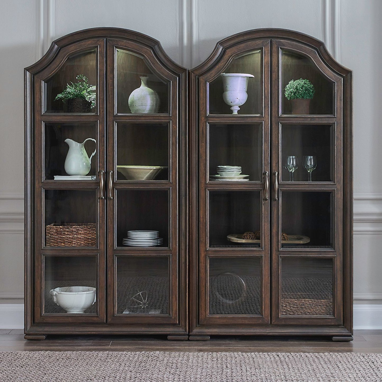 Providence Park - Bunching Cabinet (Set of 2) - Chateau Brown