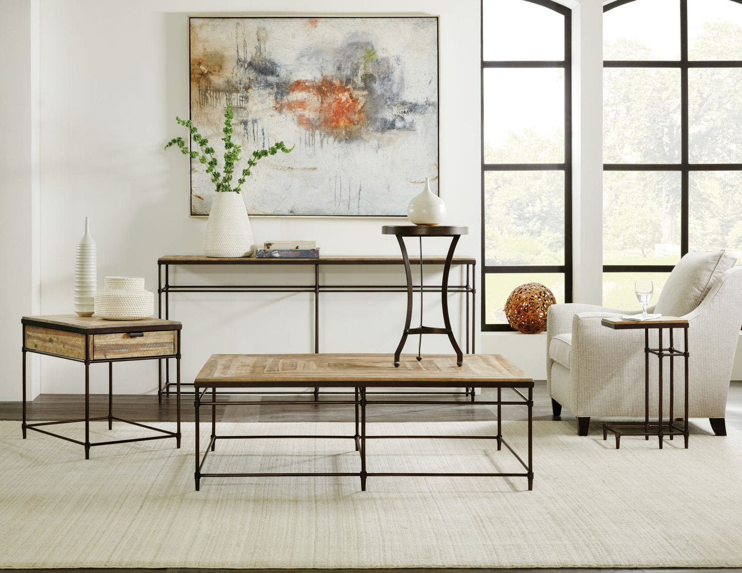 Commerce And Market - Saint Armand Rectangular End Table