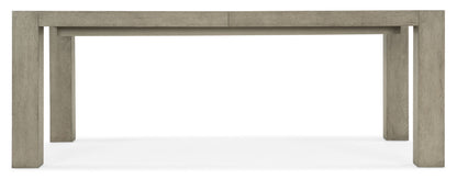 Linville Falls - North Fork Rectangle Dining Table With 1-24" Leaf - Gray