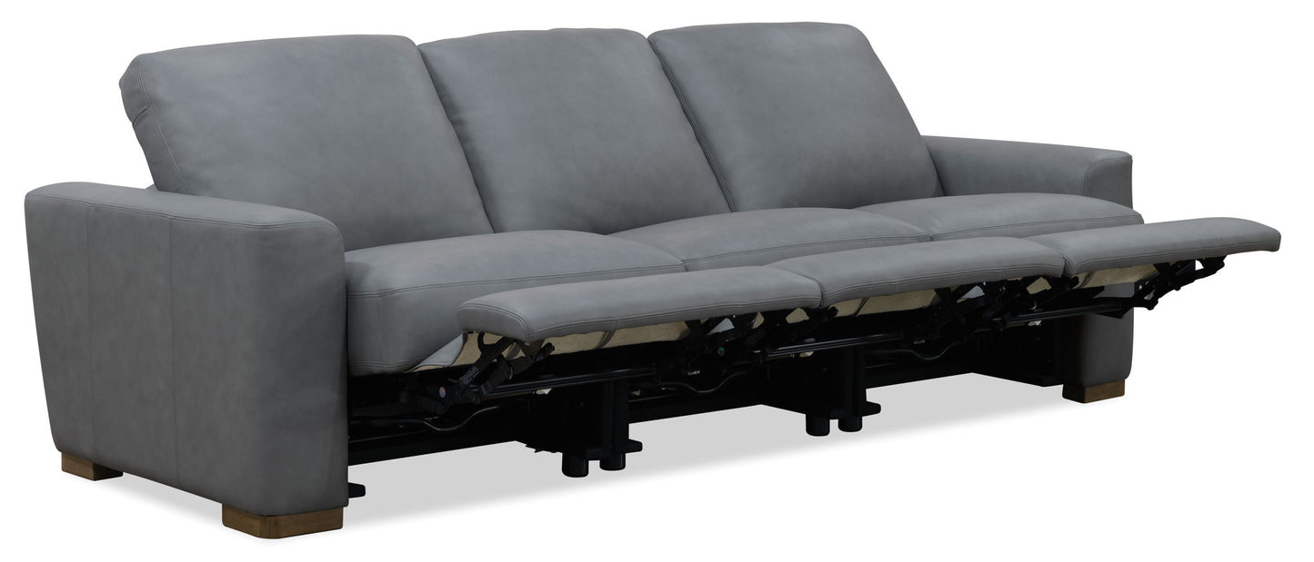 MS - Optimus Three Seat Power Sofa - Dark Gray