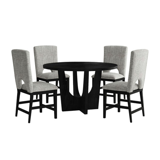 Oregon - 5 Piece Counter Height Dining Set (Round Counter Table And Four Chairs)