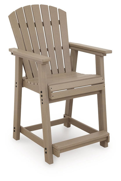 Seacliff Beach - Barstool (Set of 2) - Medium Brown