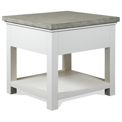 Cora - End Table - Cloud / Fog